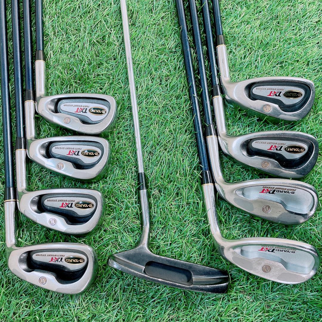 豪華13本！テーラーメイド他 ゴルフクラブセット キャディバッグ付　N2128