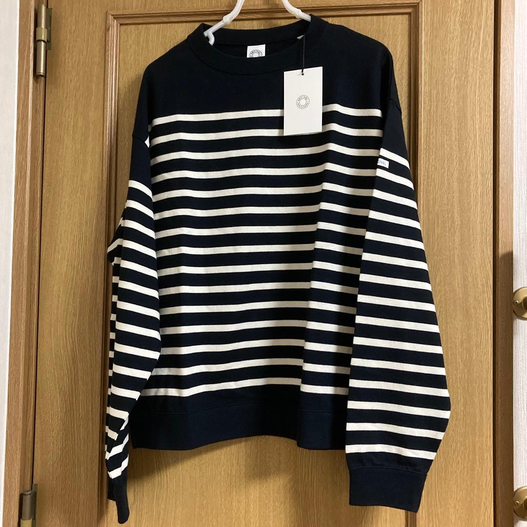 新品未使用　ORCIVAL オーシバル　パネルボーダー　スウェットプルオーバー