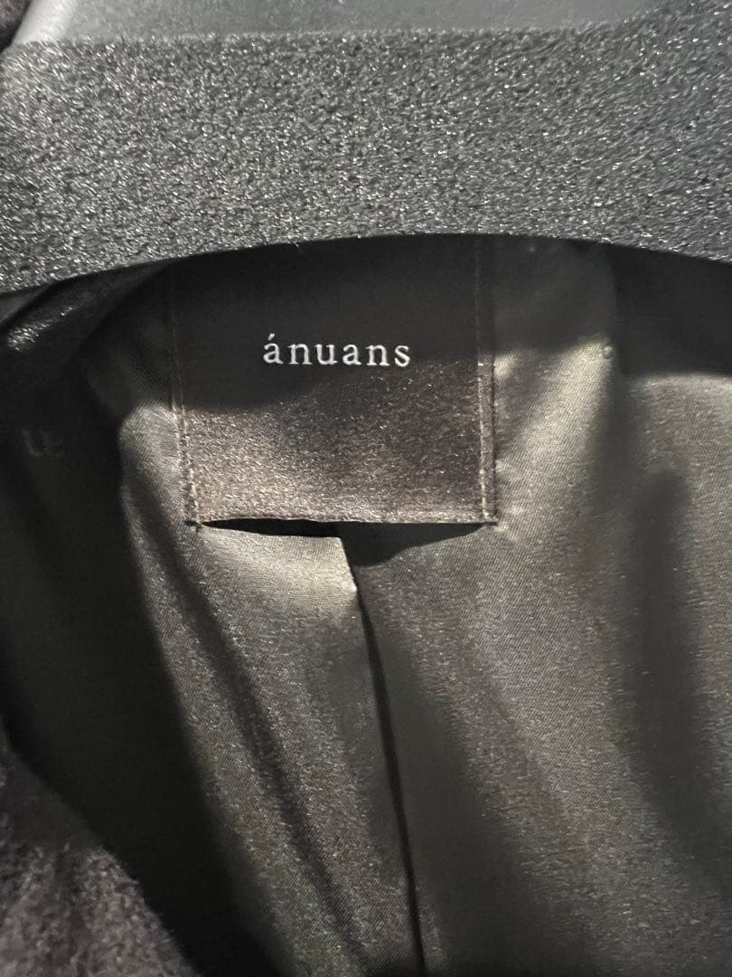 anuans アニュアンス ウールトレンチコート チャコールグレー 23aw