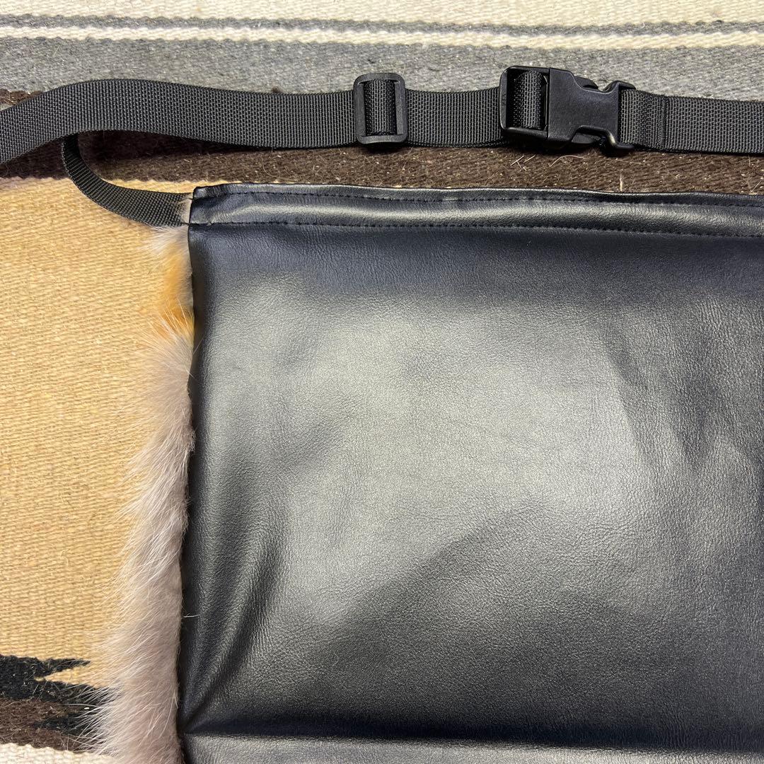 【裏地付】レッドフォックス 登山　赤狐毛皮敷物　尻あて　キャンプ　スキー　マタギ