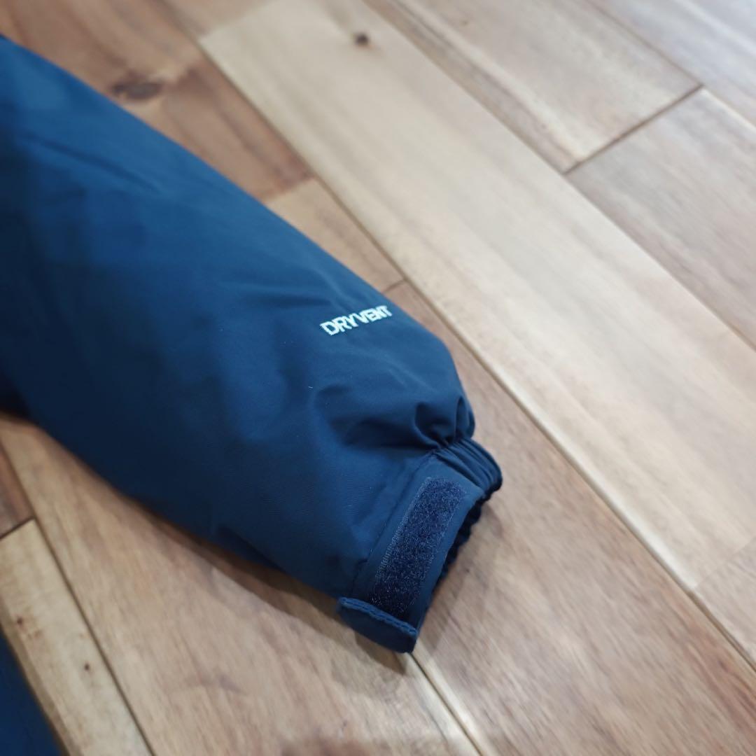 美品　ノースフェイス　ファー　ロング　ダウンジャケット　キッズ150 ネイビー