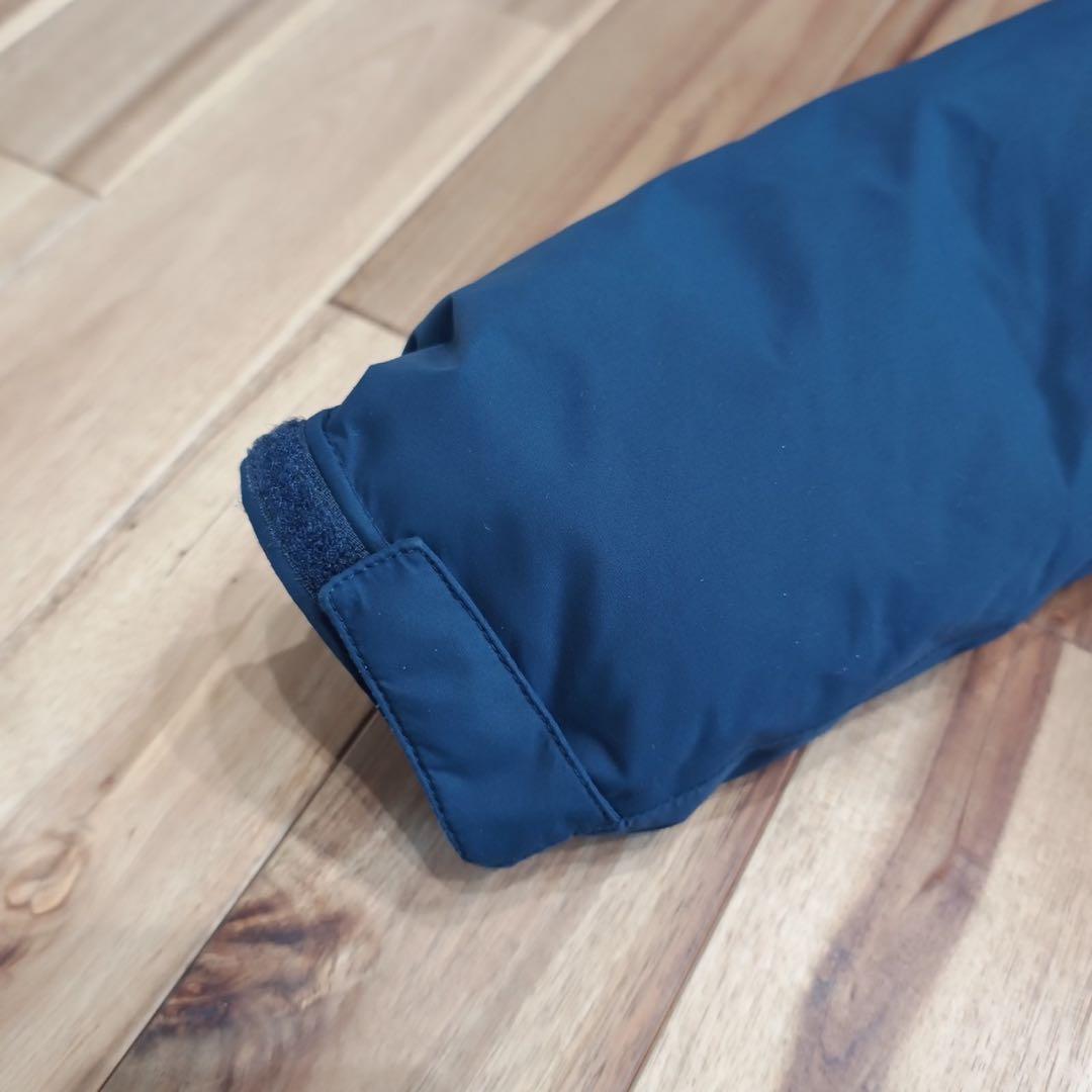 美品　ノースフェイス　ファー　ロング　ダウンジャケット　キッズ150 ネイビー