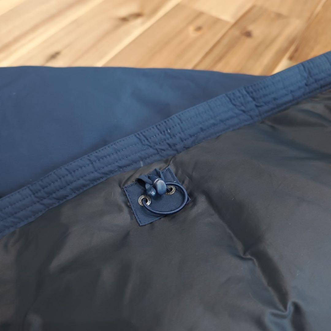 美品　ノースフェイス　ファー　ロング　ダウンジャケット　キッズ150 ネイビー