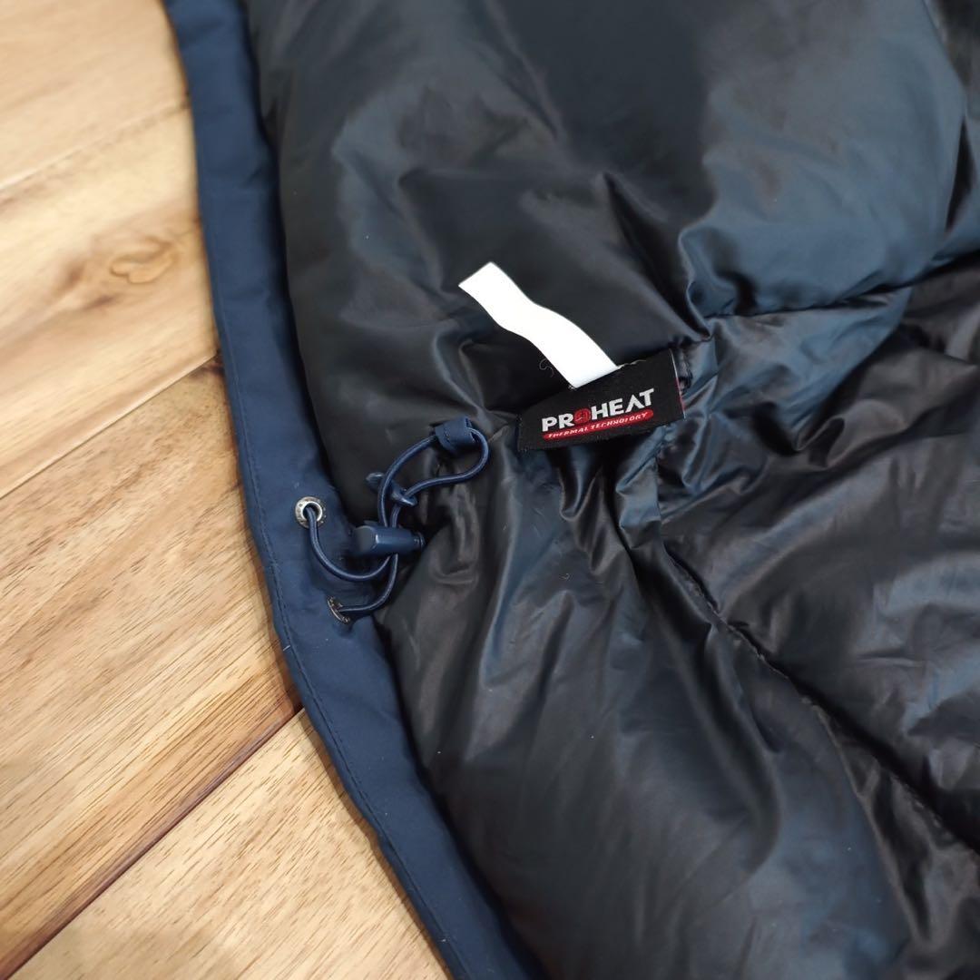 美品　ノースフェイス　ファー　ロング　ダウンジャケット　キッズ150 ネイビー