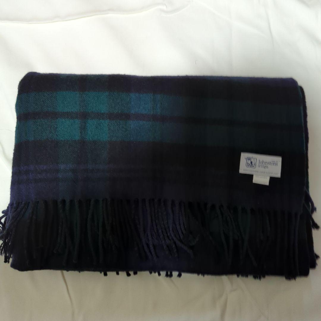 ジョンストンズ　カシミヤ　大判ストール