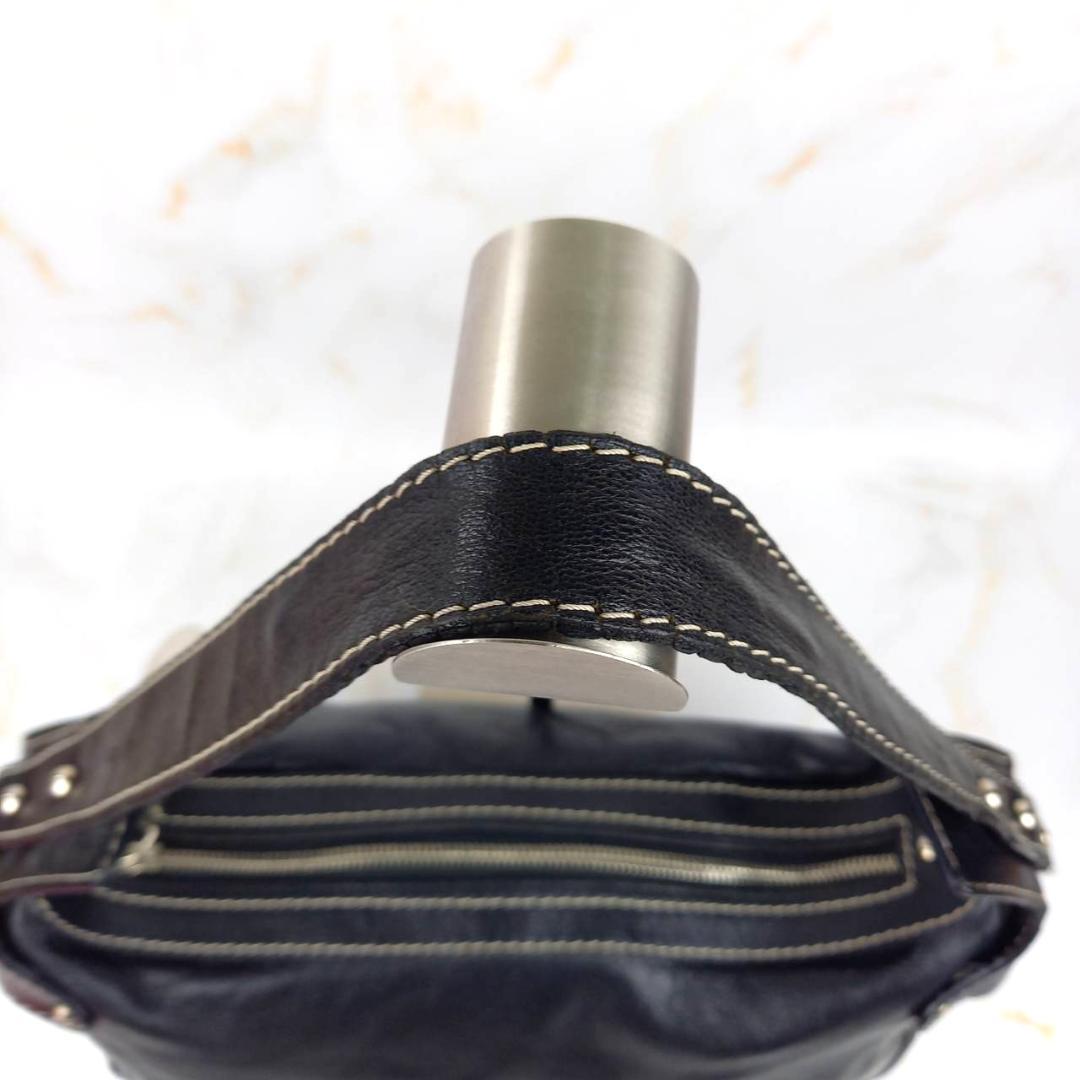 ✨良品✨ BALLY バリー ワンショルダーバッグ レザー ブラック y2k