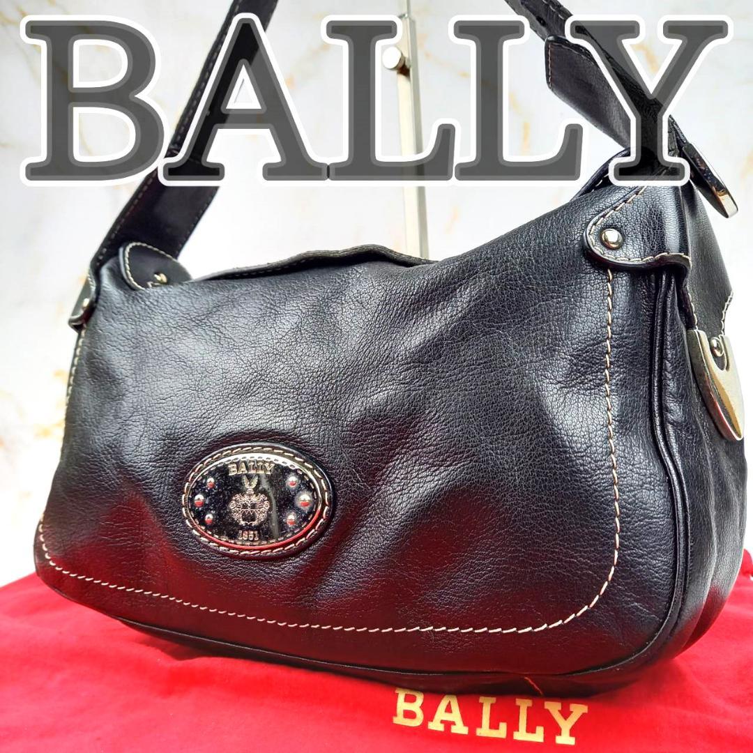 ✨良品✨ BALLY バリー ワンショルダーバッグ レザー ブラック y2k