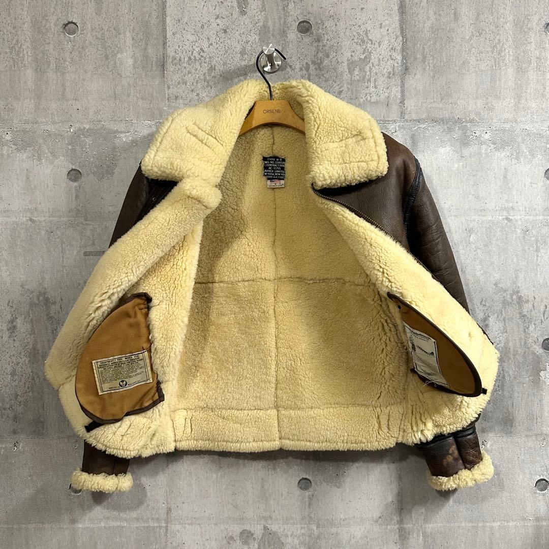 AVIREX B-3 フライトジャケット ムートン USA製 1978復刻タイプ