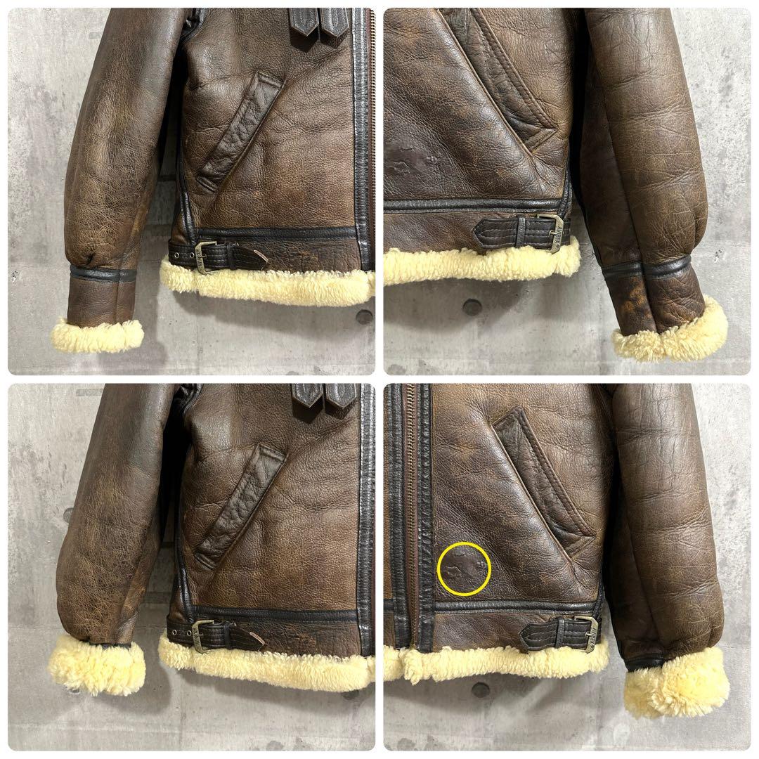 AVIREX B-3 フライトジャケット ムートン USA製 1978復刻タイプ