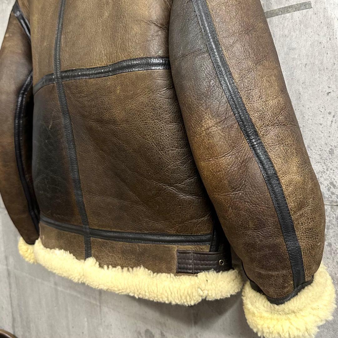 AVIREX B-3 フライトジャケット ムートン USA製 1978復刻タイプ