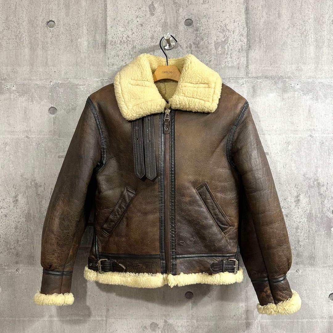 AVIREX B-3 フライトジャケット ムートン USA製 1978復刻タイプ