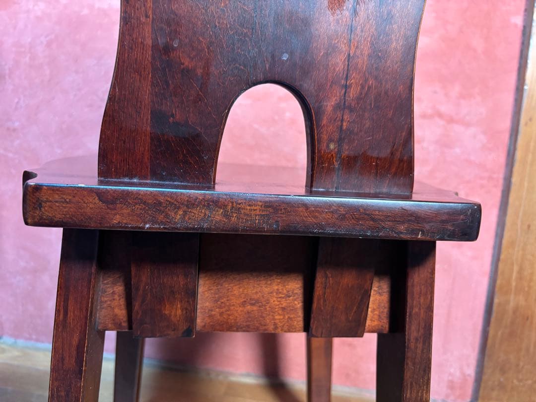 伝統民芸家具　神居民芸　(椅子、板座チェア) 2脚