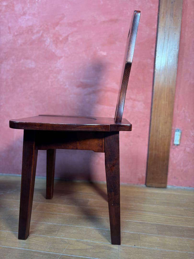 伝統民芸家具　神居民芸　(椅子、板座チェア) 2脚