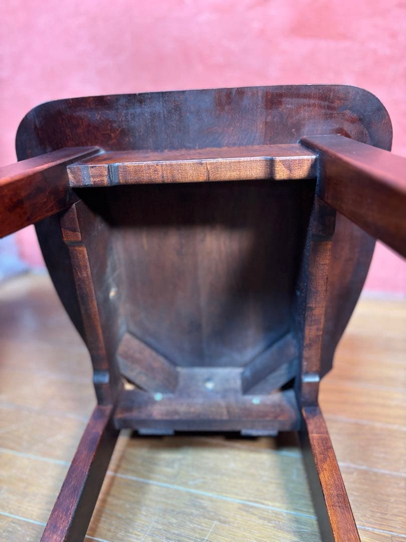 伝統民芸家具　神居民芸　(椅子、板座チェア) 2脚