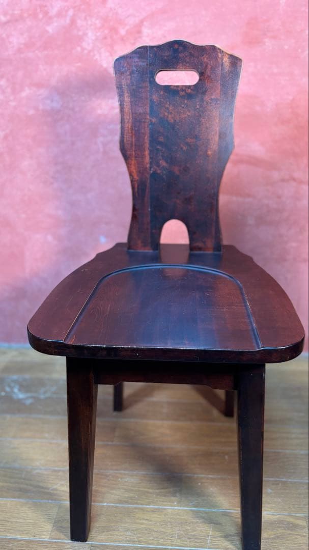 伝統民芸家具　神居民芸　(椅子、板座チェア) 2脚