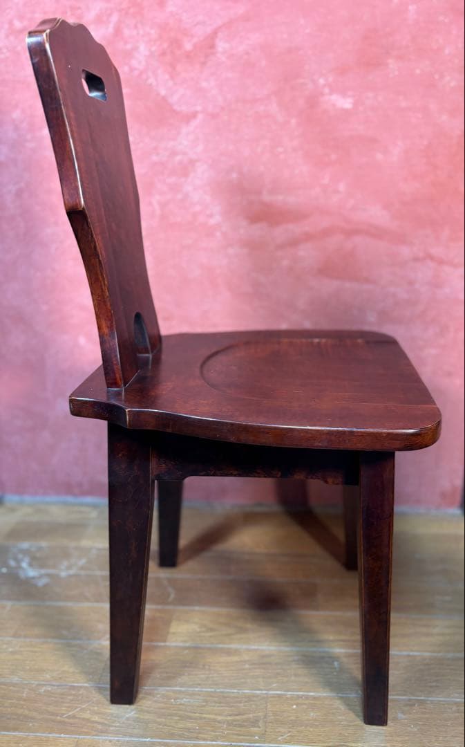 伝統民芸家具　神居民芸　(椅子、板座チェア) 2脚