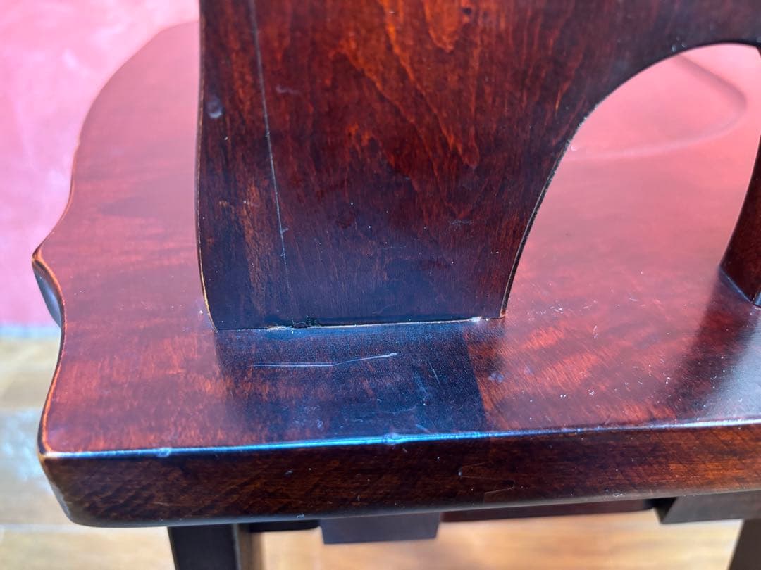 伝統民芸家具　神居民芸　(椅子、板座チェア) 2脚