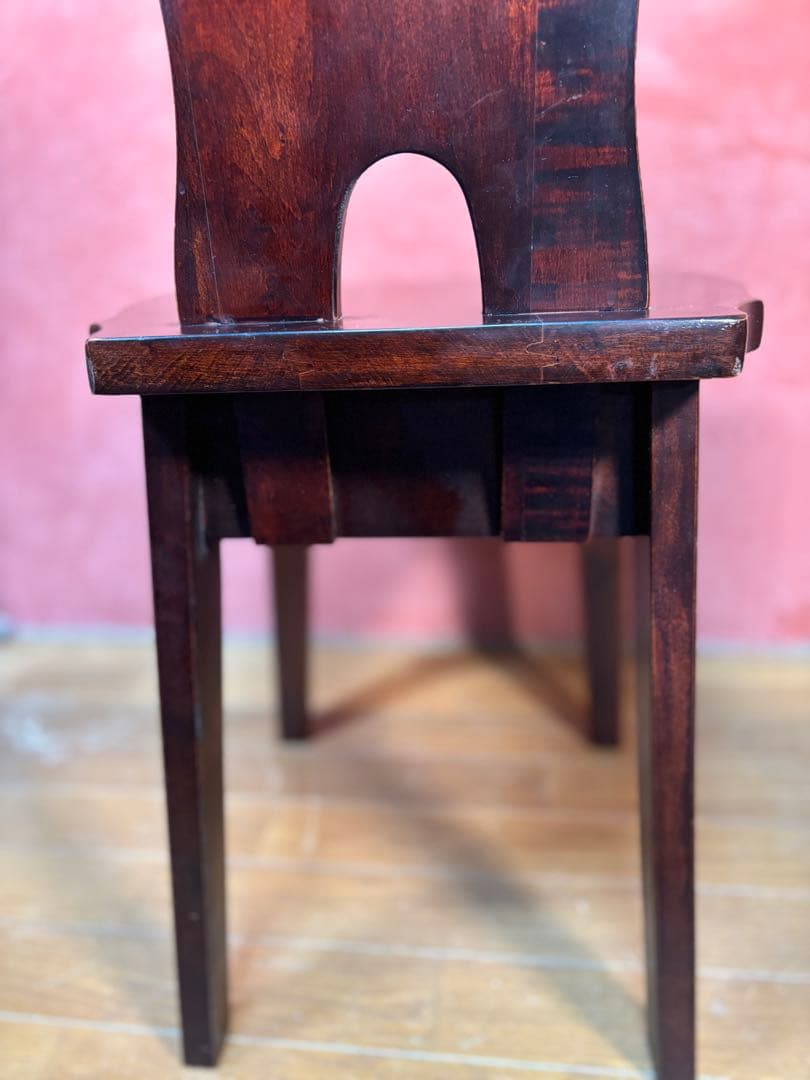 伝統民芸家具　神居民芸　(椅子、板座チェア) 2脚