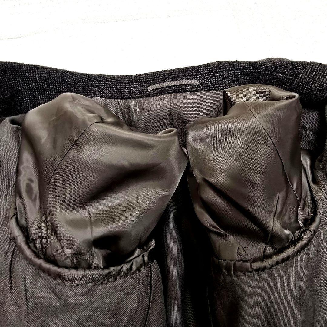 極美品 ジェイプレス テーラードジャケット アルパカ ツイード ブラウン L