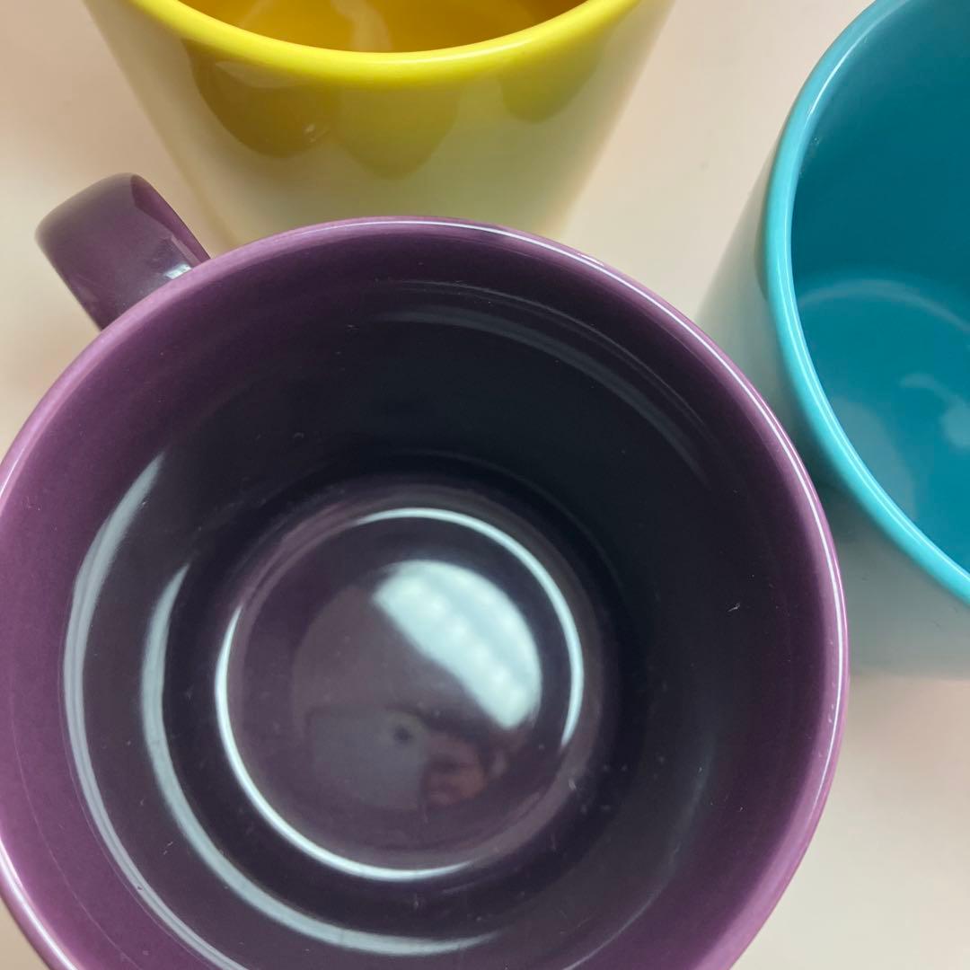 ティーマ　300mlマグ　ダークライラック　ハニー　ターコイズ　３個　バラ売不可