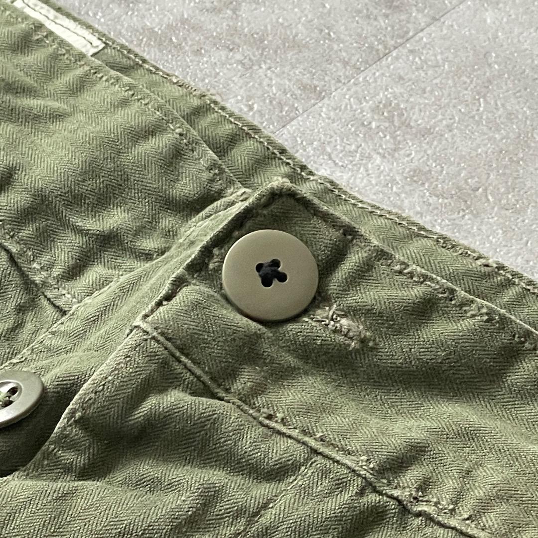 60s フランス軍 実物 M47 後期 カーゴパンツ カーキ Size13