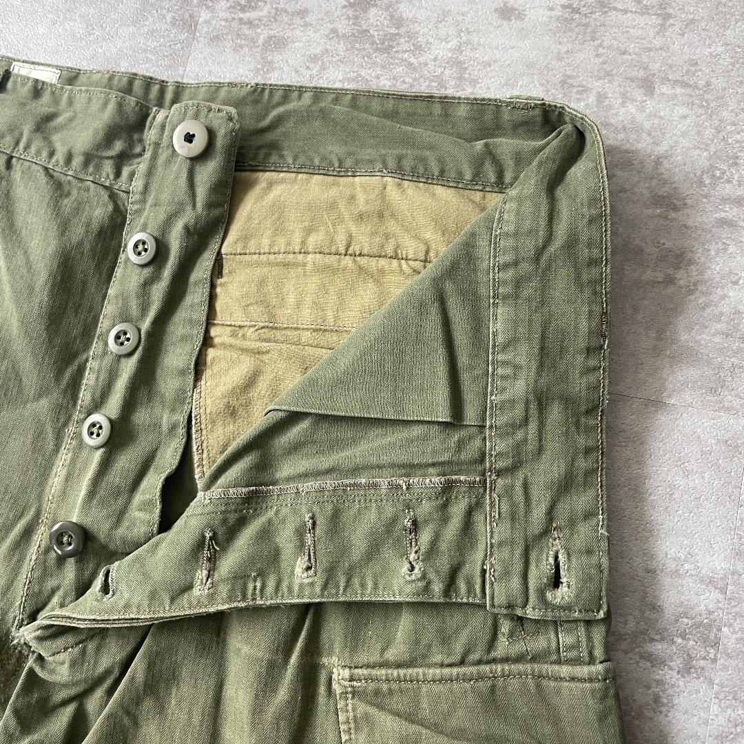 60s フランス軍 実物 M47 後期 カーゴパンツ カーキ Size13