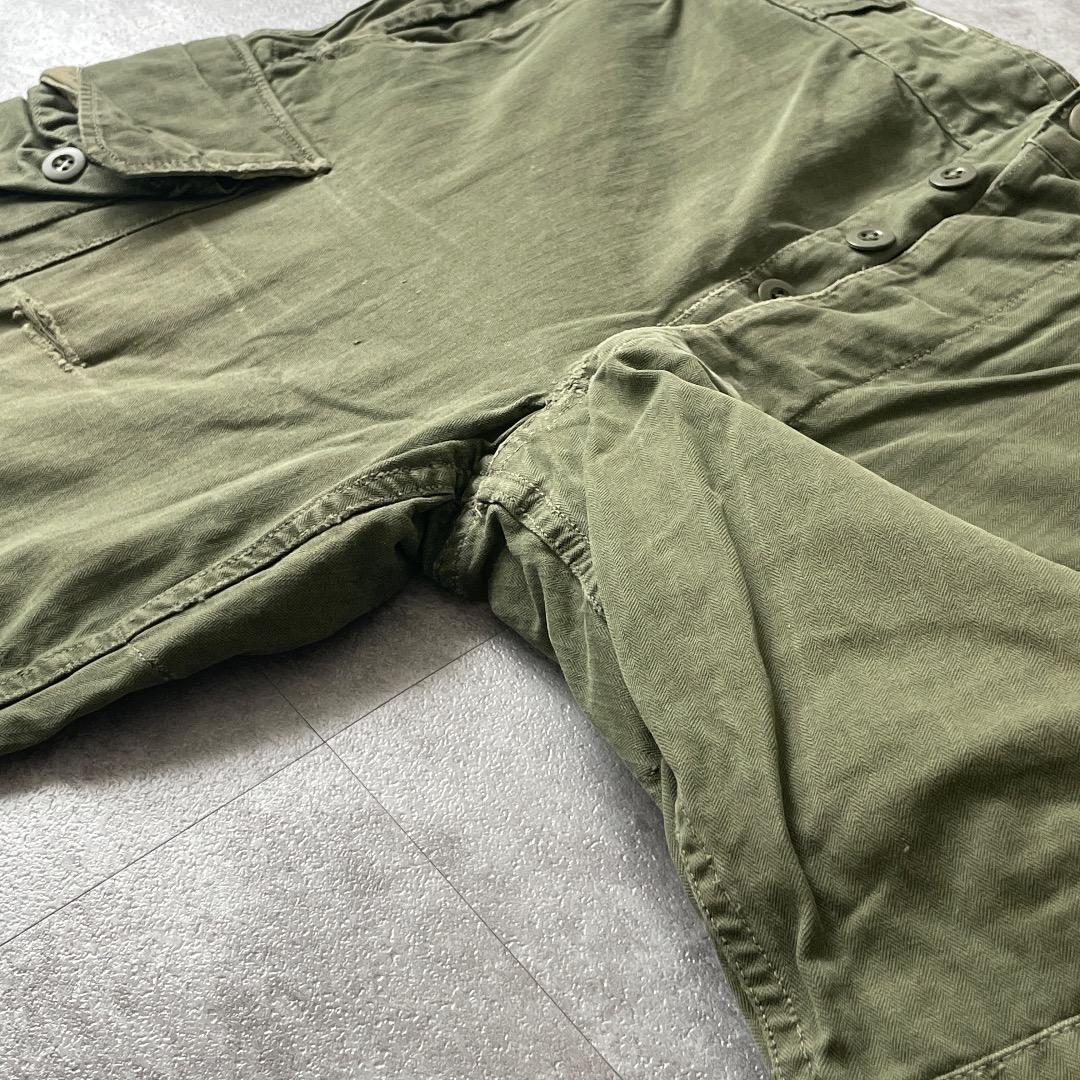 60s フランス軍 実物 M47 後期 カーゴパンツ カーキ Size13