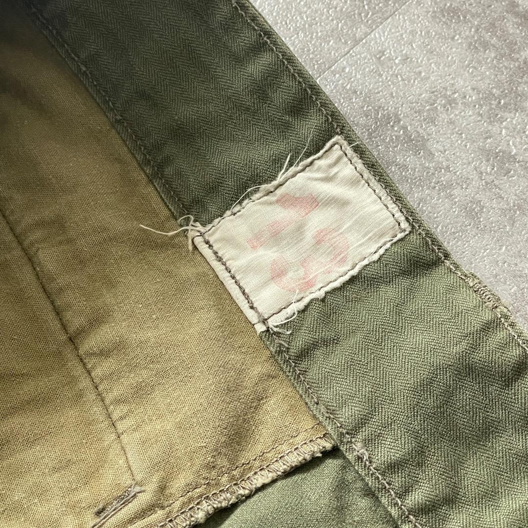 60s フランス軍 実物 M47 後期 カーゴパンツ カーキ Size13