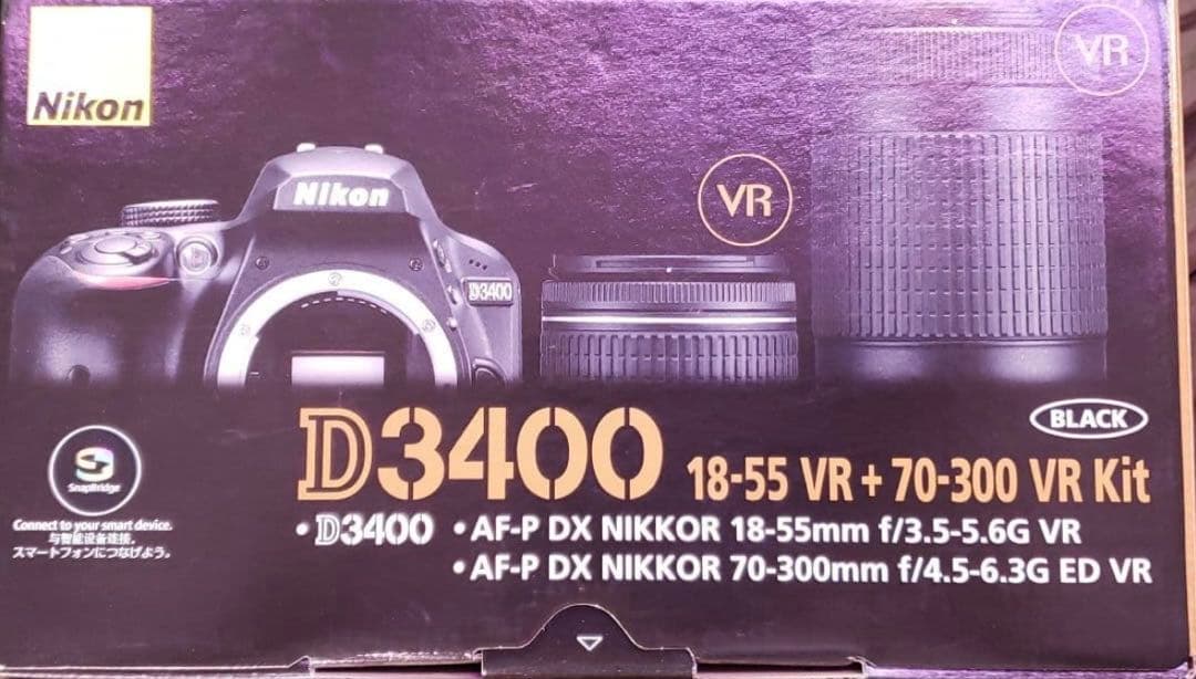 Nikon D3400 ショット数1566⭐️デジタル一眼レフ スマホ転送　新古品
