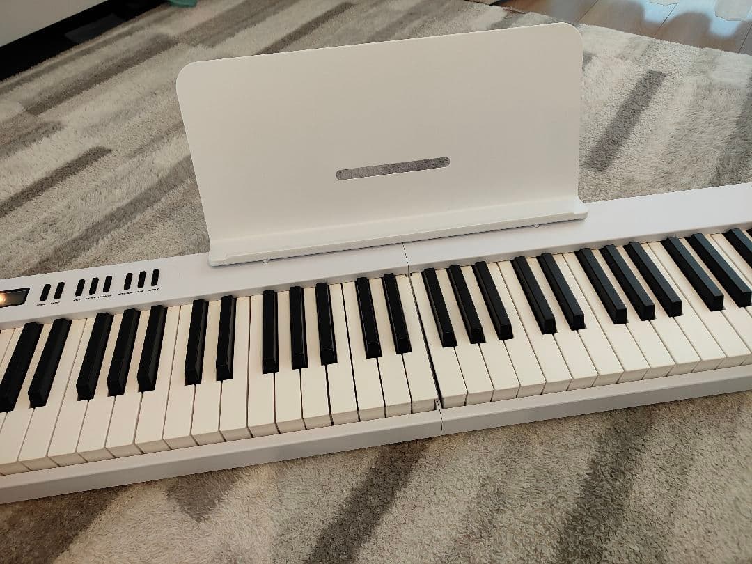 Moon  電子ピアノ 88鍵盤 折りたたみ式 電子キーボード 白