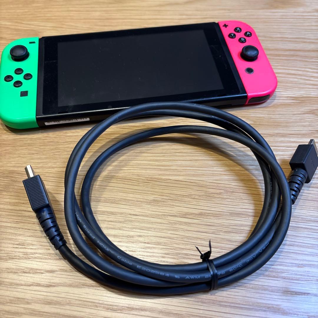 Nintendo Switch 本体 グリーン/ピンク ドック付き