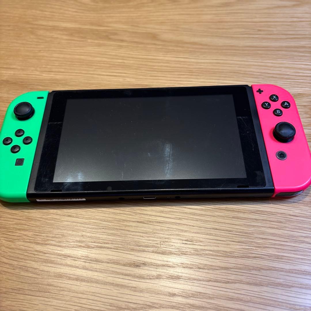 Nintendo Switch 本体 グリーン/ピンク ドック付き