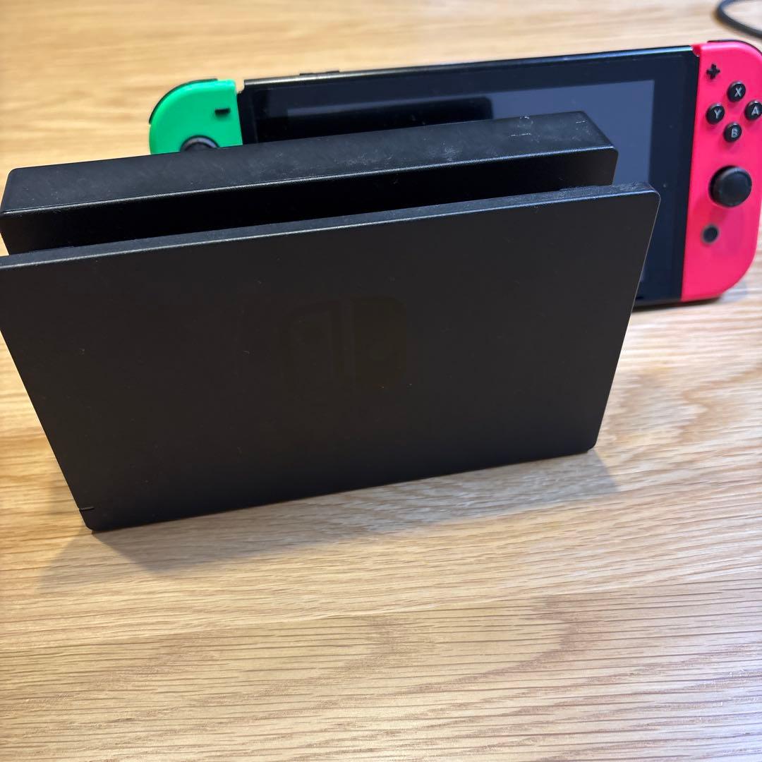 Nintendo Switch 本体 グリーン/ピンク ドック付き