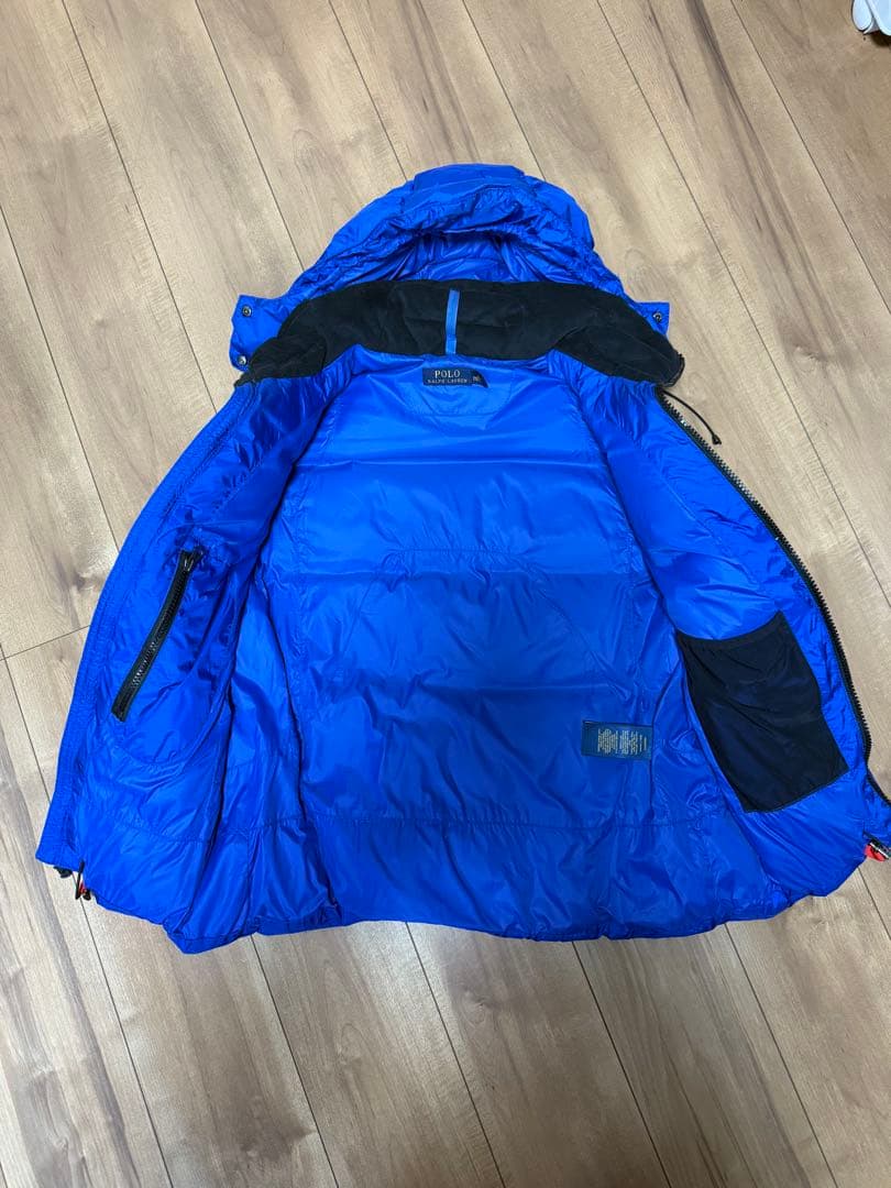 メンズＳサイズ✨ラルフローレン ダウンベスト ビッグポニー 星条旗 2way 青