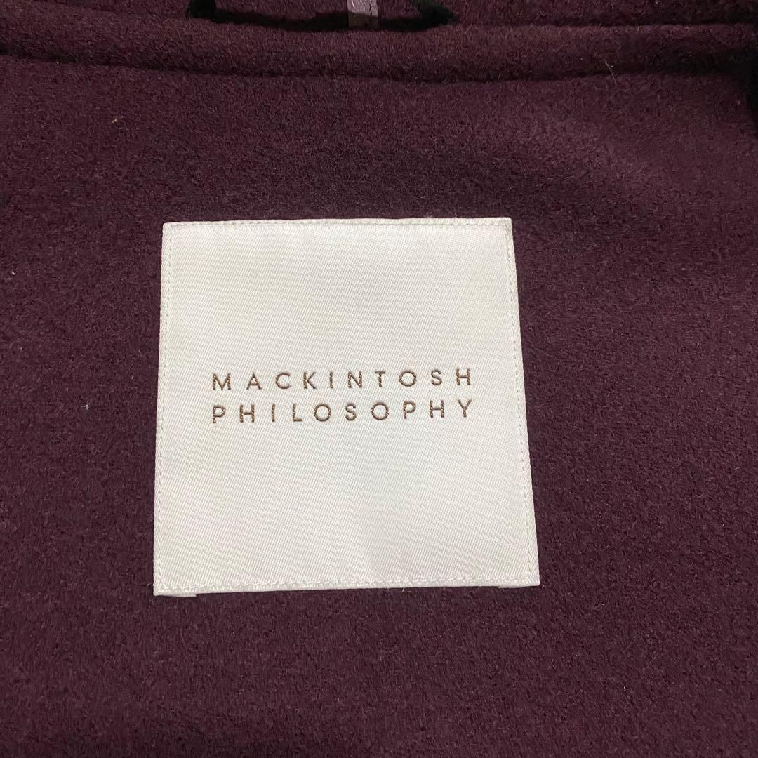 【美品】マッキントッシュ　希少カラー　ダッフルコート　M　パープル　ロング