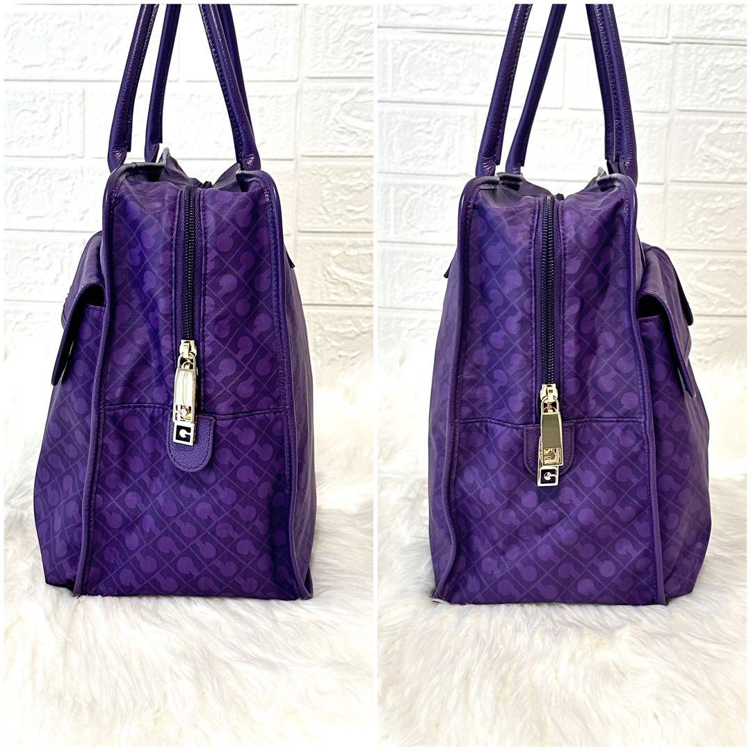 未使用✨ゲラルディーニ ソフティ トートバッグ 肩がけ A4収納 パープル