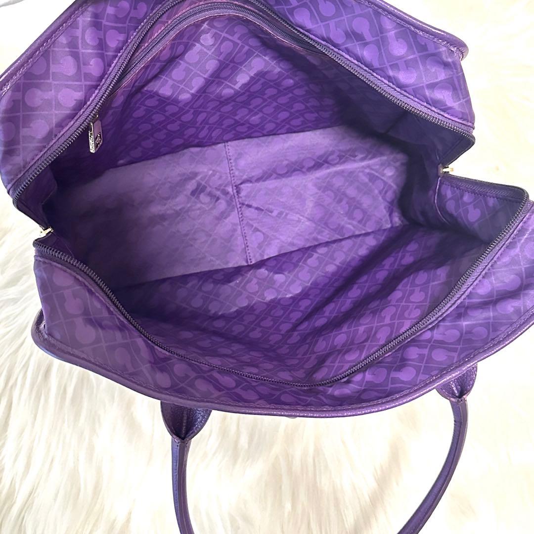 未使用✨ゲラルディーニ ソフティ トートバッグ 肩がけ A4収納 パープル