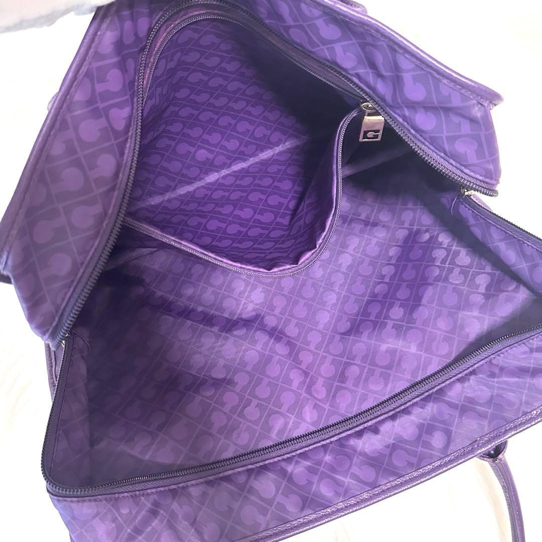 未使用✨ゲラルディーニ ソフティ トートバッグ 肩がけ A4収納 パープル