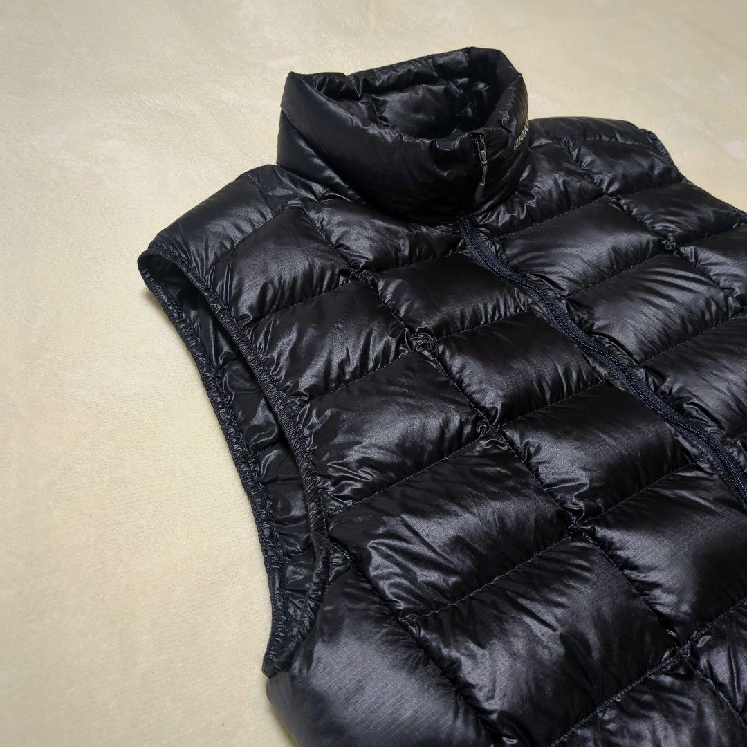 モンベル【良品】廃盤 スペリオダウン ベスト L 黒　軽量 800FP メンズ