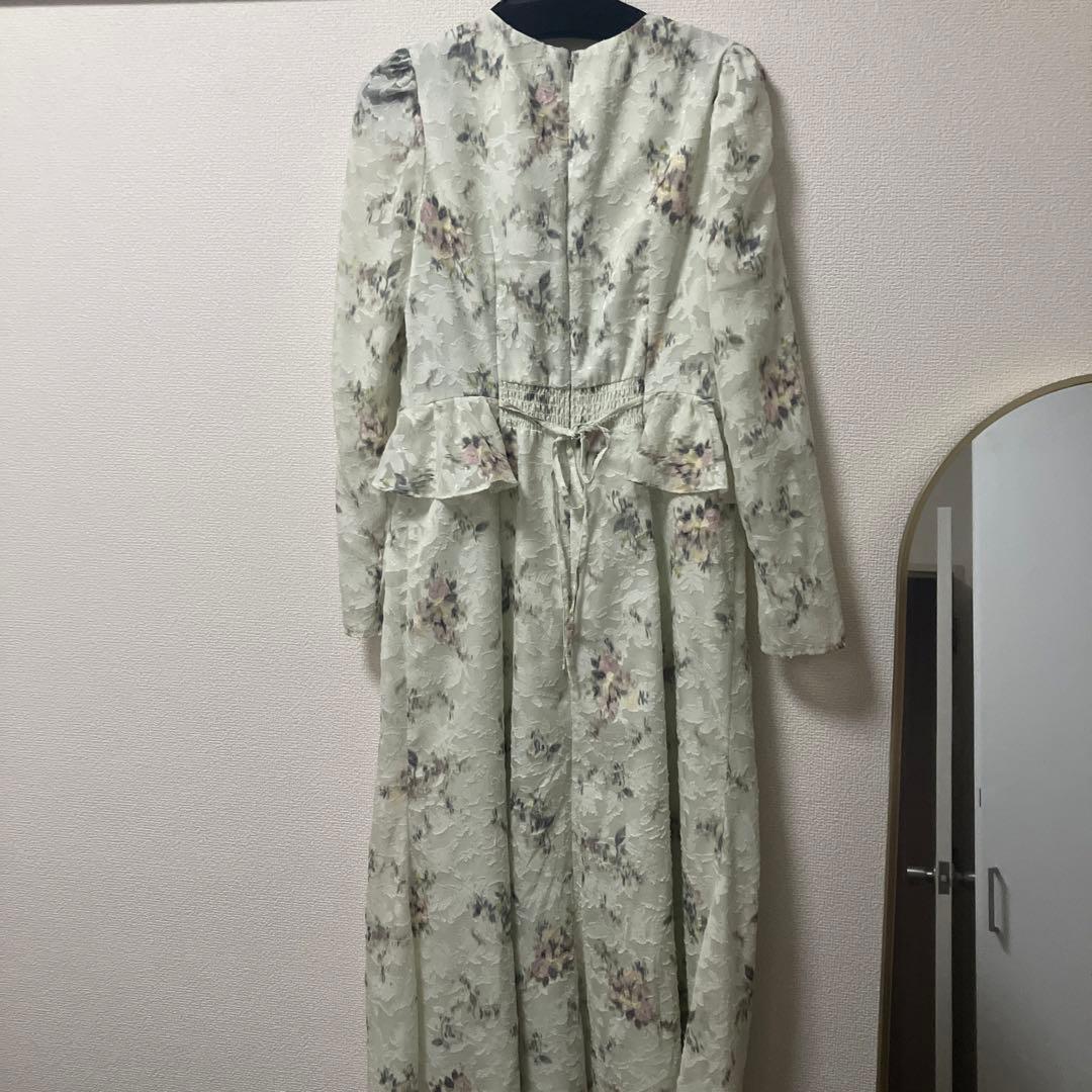 【新品】セルフォード　ウエストペプラムデザインワンピース　ミント　36