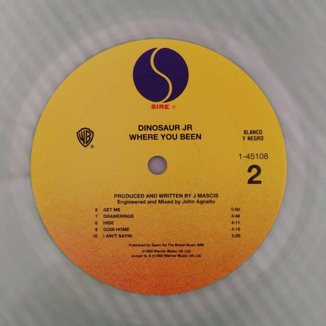 Dinosaur Jr. Where You Been クリアビニール