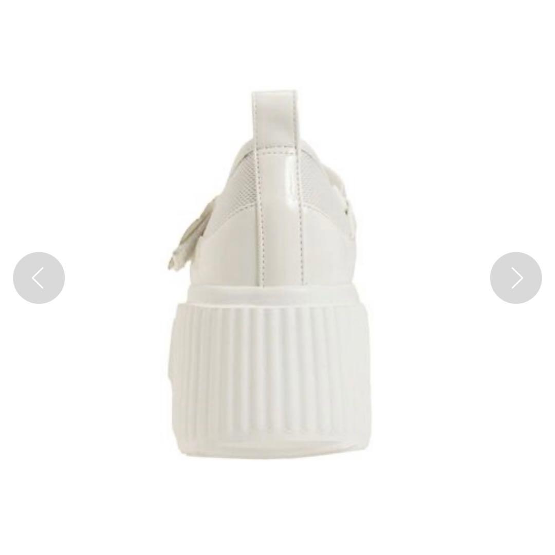 【完売品】メリージェニー flower メッシュ スニーカー 白 オフホワイト