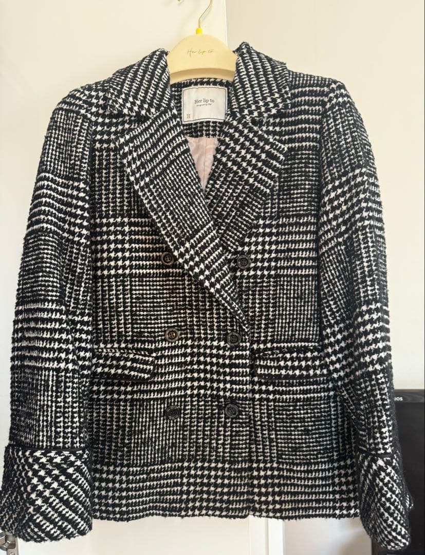 [未使用美品]Hemingway Check Tweed Jacket