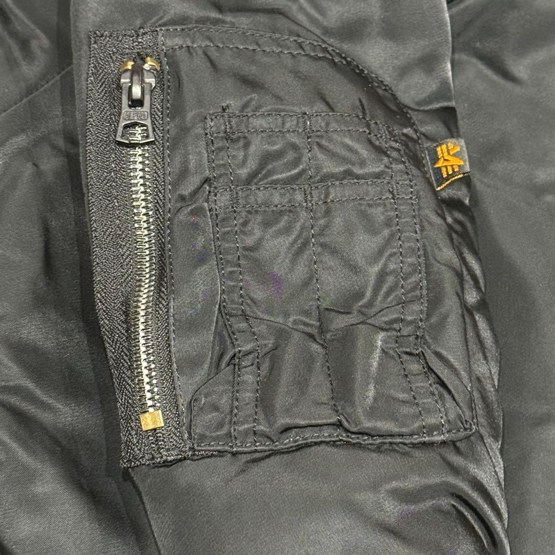 美品 ALPHA INDUSTRIES MA-1 フライトジャケット XL 黒