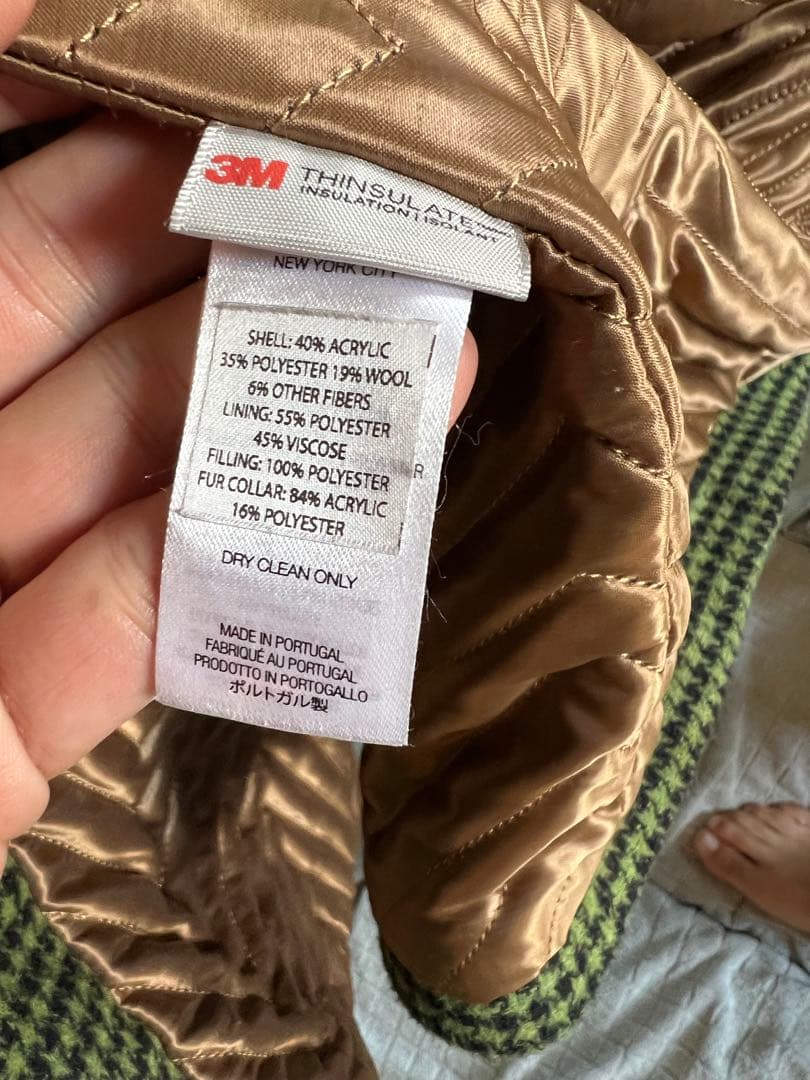 ジャケット・アウター SUPREME 22AW Fur Collar Car Coat XL