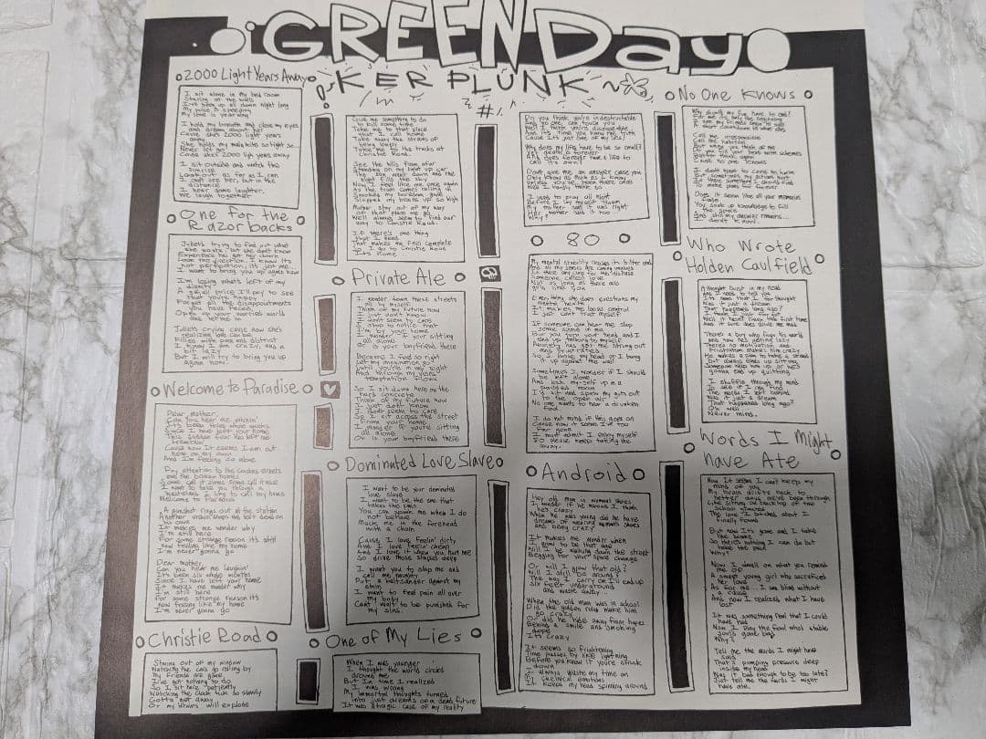 Green Day Kerplunk アナログレコード