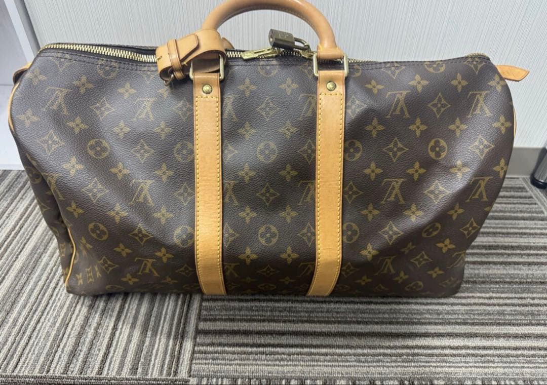 に*ょ様 【王道】ルイヴィトン キーポル45 モノグラム ボストンバッグ 旅行カ