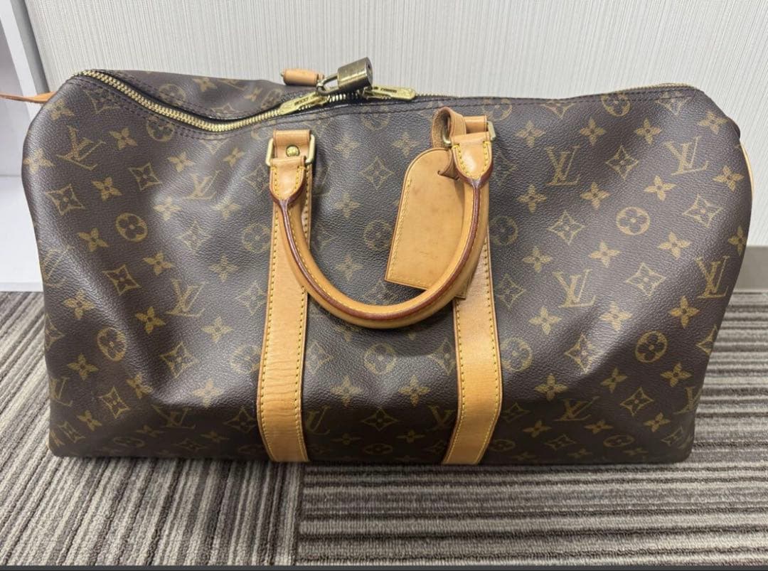 に*ょ様 【王道】ルイヴィトン キーポル45 モノグラム ボストンバッグ 旅行カ
