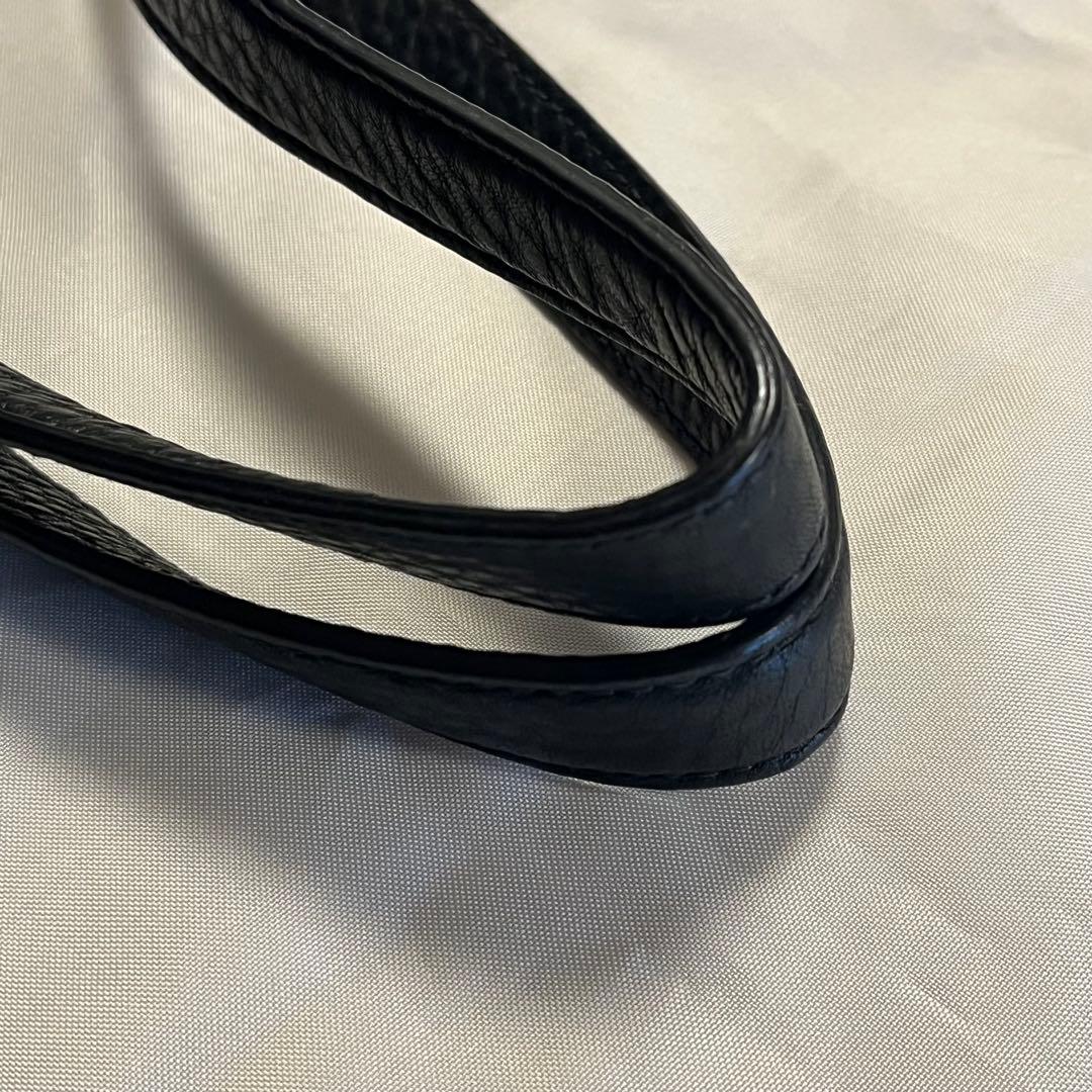 prada レザートートバッグ プラダ 美品 ブラック 黒　鞄 BR5092