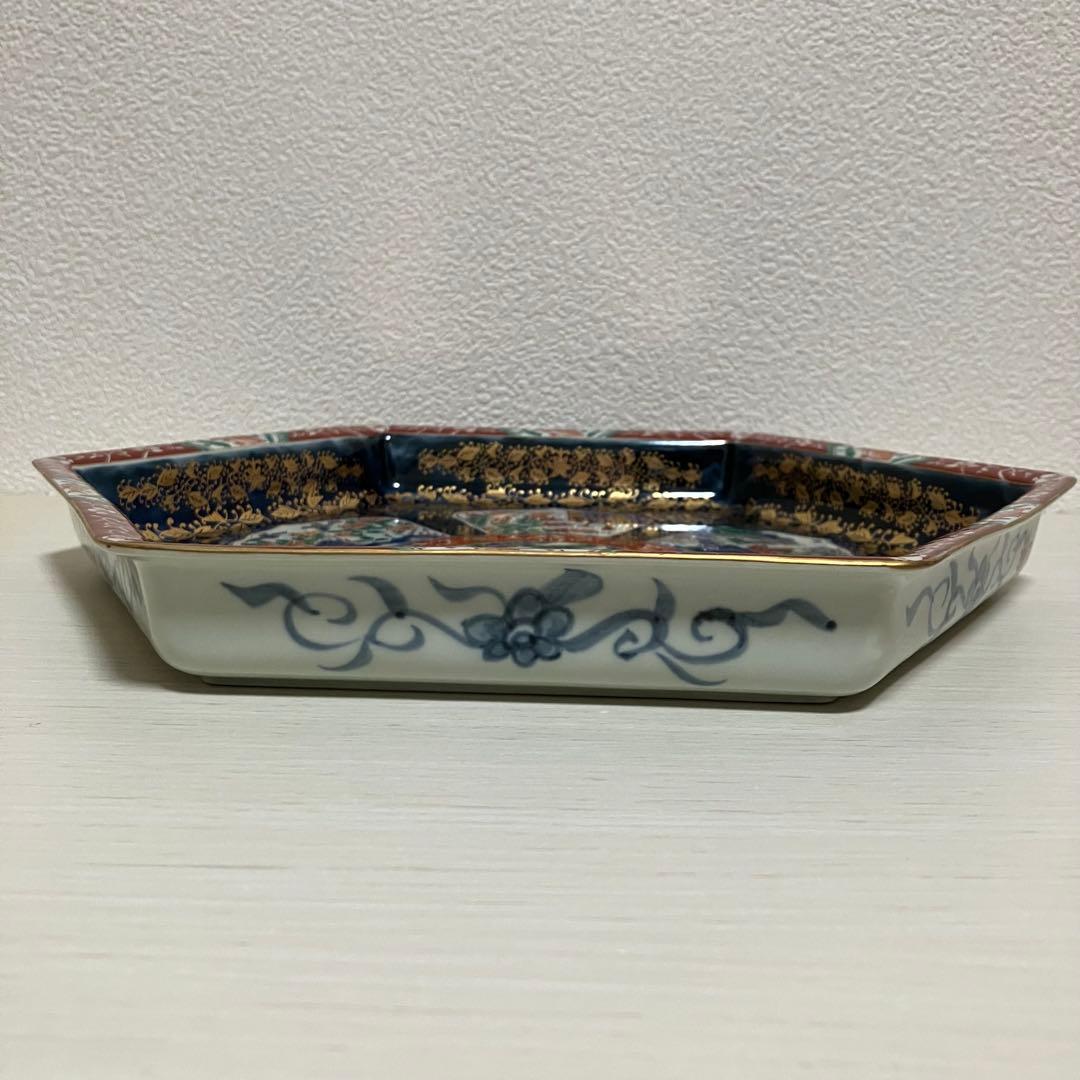 美品 林九郎窯 波佐見焼 六角盛皿